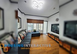 fully furnished 1br unit with parking for lease in two serendra
