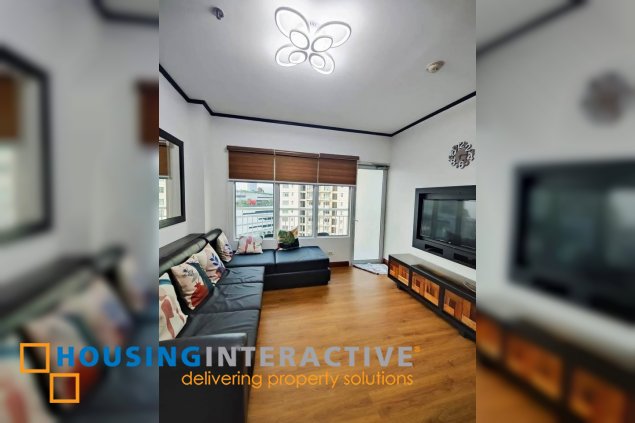 fully furnished 1br unit with parking for lease in two serendra