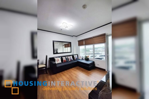 fully furnished 1br unit with parking for lease in two serendra