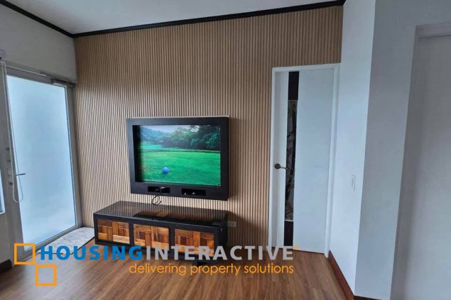 fully furnished 1br unit with parking for lease in two serendra