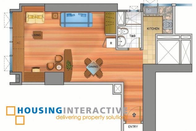 fully furnished 1br for sale in lee gardens