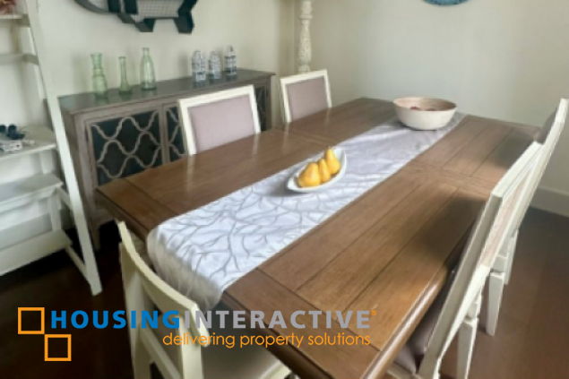 fully furnished 2br with 2 parking for rent in edades tower