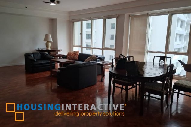 semi-furnished 3br unit with parking for lease in regency at salcedo