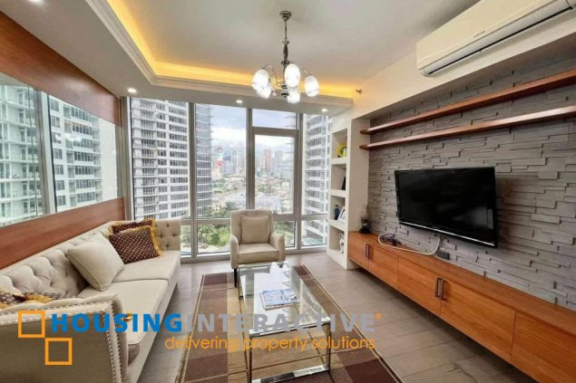 fully furnished 3br unit with parking for rent in proscenium at rockwell