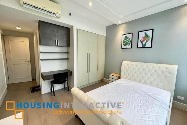 fully furnished 3br unit with parking for rent in proscenium at rockwell