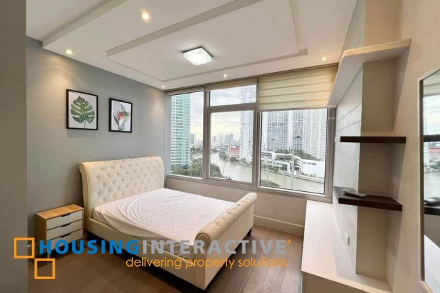 fully furnished 3br unit with parking for rent in proscenium at rockwell