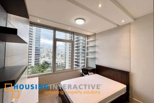 fully furnished 3br unit with parking for rent in proscenium at rockwell
