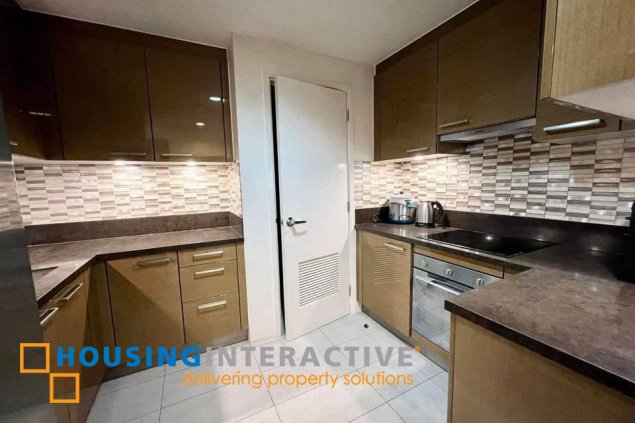 fully furnished 3br unit with parking for rent in proscenium at rockwell