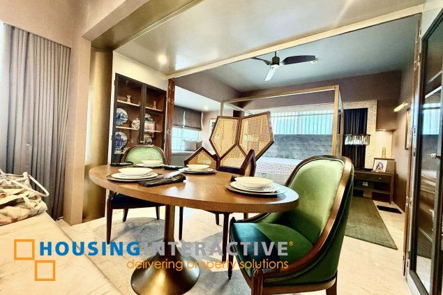 fully furnished 1br unit for lease in one shangri-la place