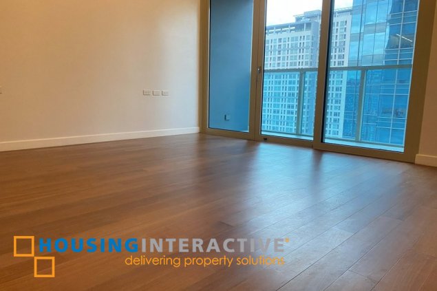 bare 3br unit with parking for sale in grand hyatt residences