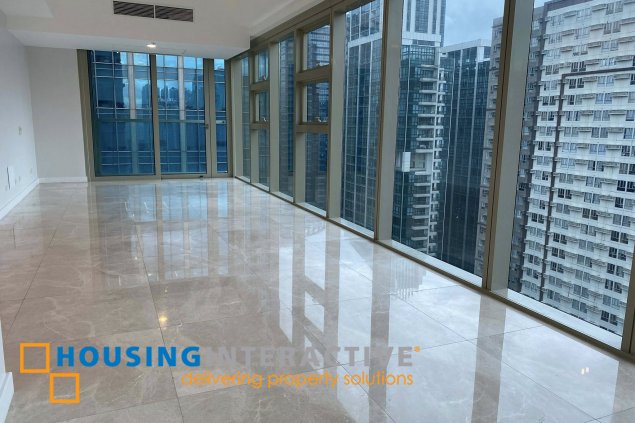 bare 3br unit with parking for sale in grand hyatt residences