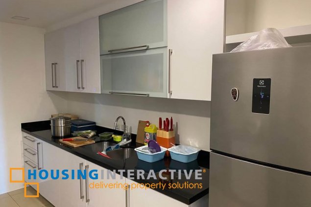 fully furnished 2br unit with parking for sale in one serendra