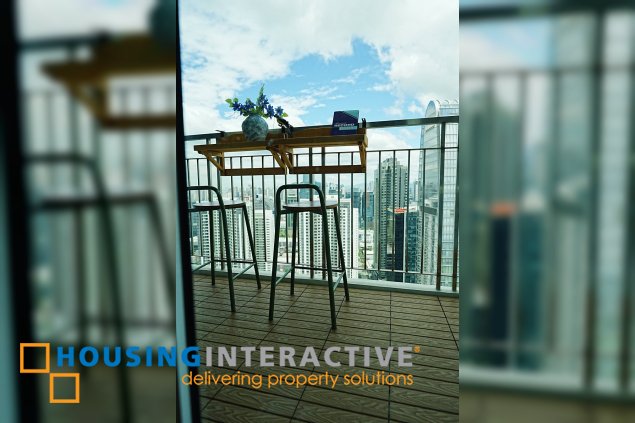 fully furnished 3br unit for sale in the trion towers