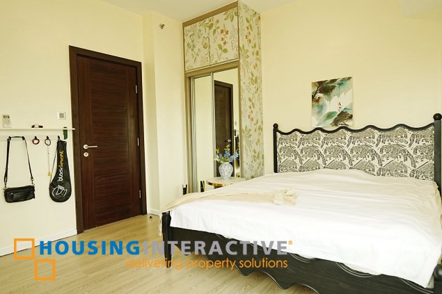 fully furnished 3br unit for sale in the trion towers