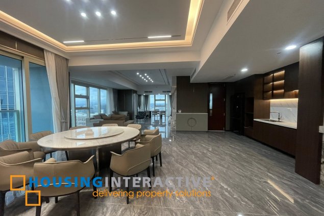 fully furnished 4br unit with parking for lease in grand hyatt residences