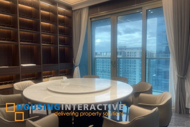 fully furnished 4br unit with parking for lease in grand hyatt residences