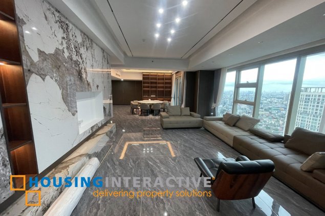 fully furnished 4br unit with parking for lease in grand hyatt residences