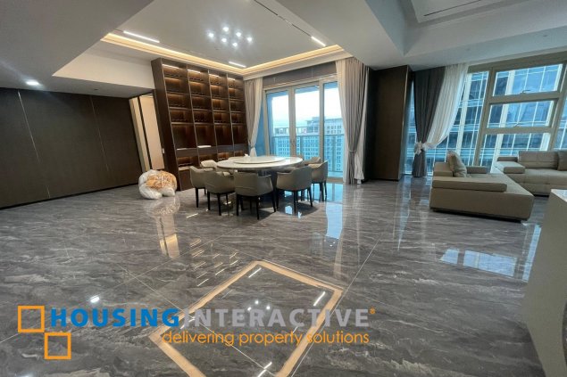 fully furnished 4br unit with parking for lease in grand hyatt residences