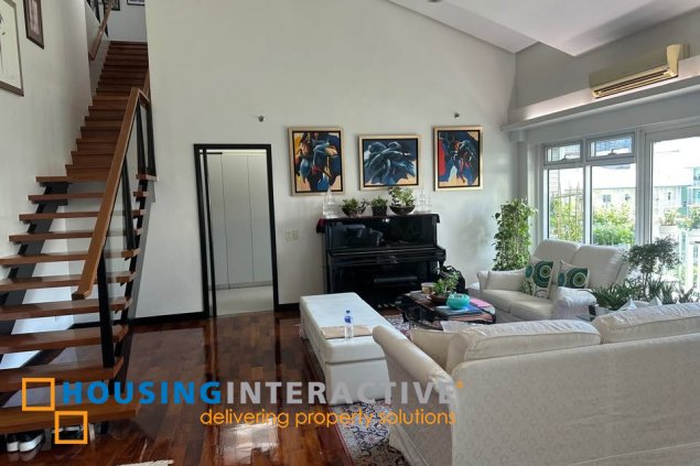 fully furnished 3br unit with parking for sale in one serendra