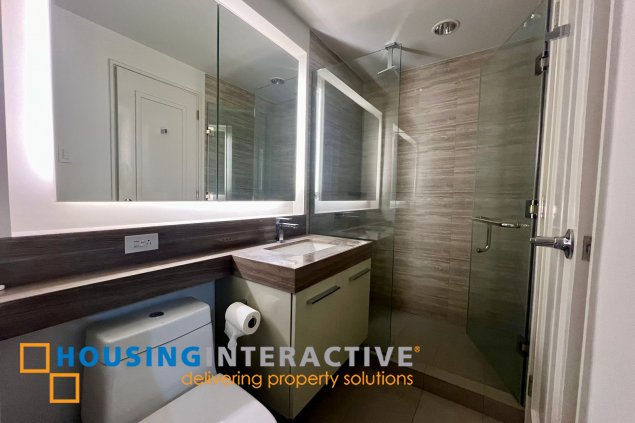 for rent/sale semi furnished 1br with parking in lincoln proscenium rockwell makati