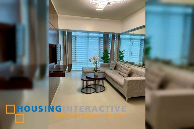 fully furnished 3br unit with parking for lease in two serendra