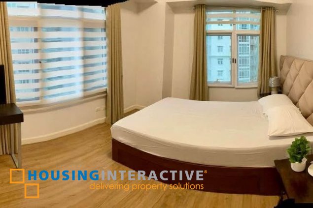fully furnished 3br unit with parking for lease in two serendra