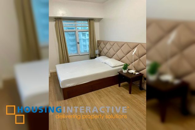 fully furnished 3br unit with parking for lease in two serendra