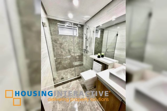 fully furnished 2br unit with balcony for lease in verve residences