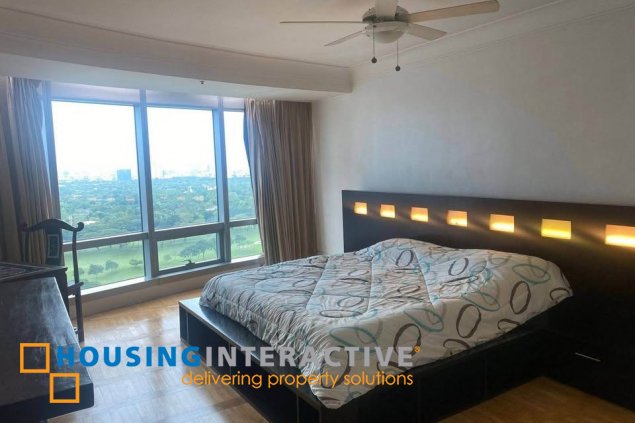 furnished 3br unit with balcony and parking for lease in one mckinley place