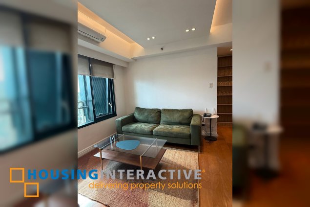 fully furnished 2br unit with parking for lease in one rockwell