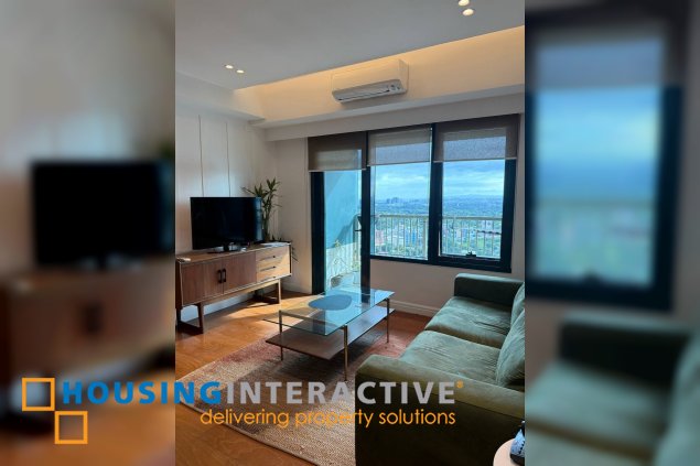 fully furnished 2br unit with parking for lease in one rockwell