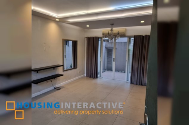 for sale semi furnished 3 storey townhouse in ametta place pasig