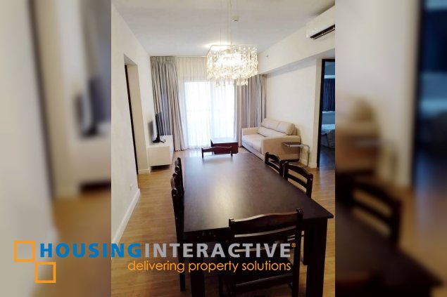 fully furnished 3br unit with balcony and parking for lease in verve residences