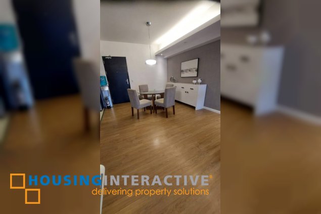 fully furnished 1br unit with balcony and parking for lease in one maridien