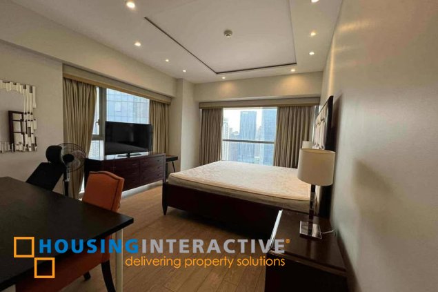 fully furnished 2br unit with parking for lease in one shangri-la place