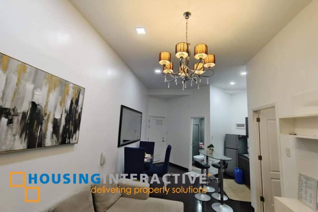 fully furnished 1br unit with balcony for lease in the gramercy residences