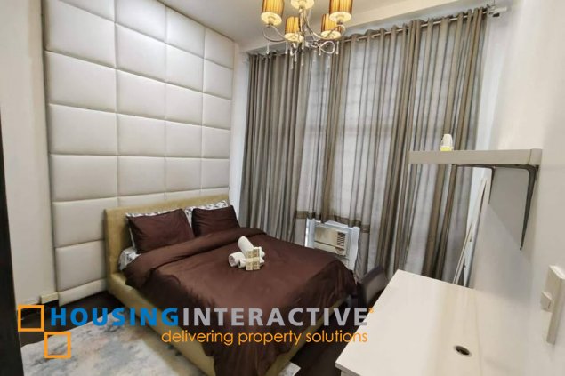 fully furnished 1br unit with balcony for lease in the gramercy residences