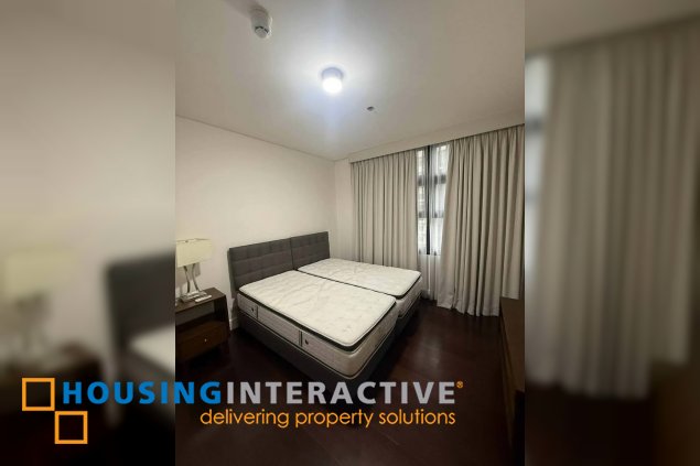 fully furnished 2br unit with parking for lease in garden towers