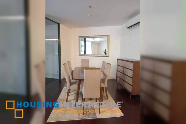 fully furnished 2br unit with parking for lease in garden towers