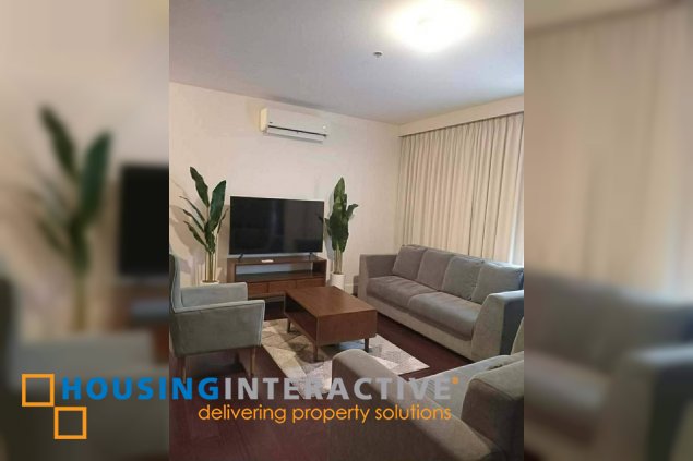 fully furnished 2br unit with parking for lease in garden towers