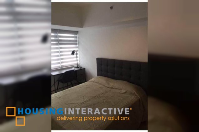 fully furnished 1br unit with balcony and parking for lease in verve residences