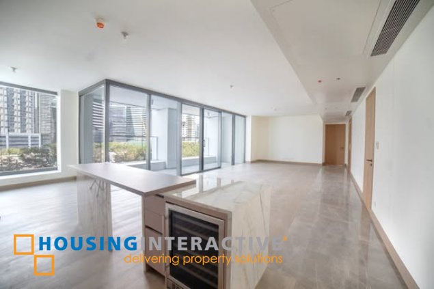bare 3br unit with parking for lease in aurelia residences