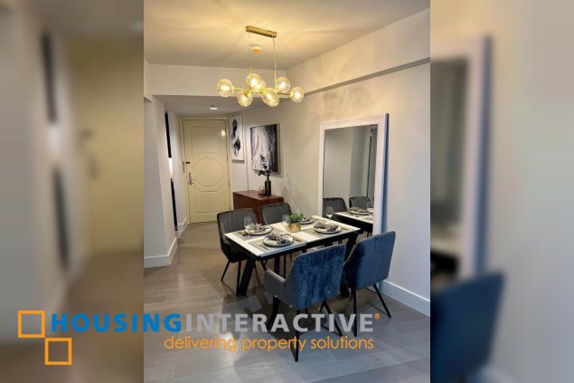 fully furnished 1br unit with parking for lease in proscenium residences