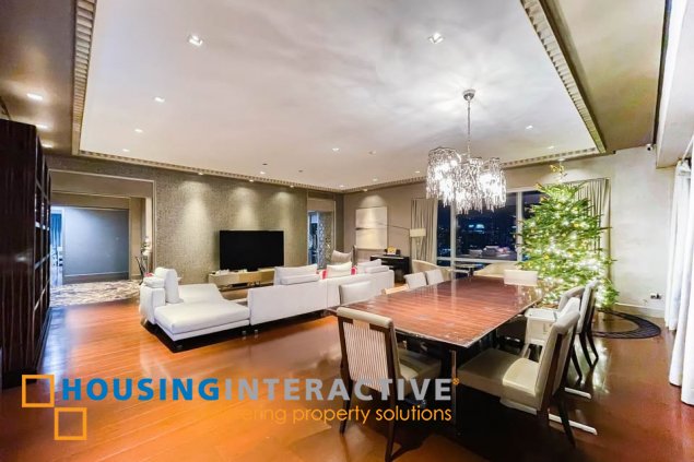 fully furnished 4br unit with parking for sale in raffles residences