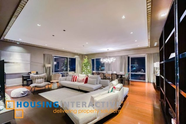 fully furnished 4br unit with parking for sale in raffles residences