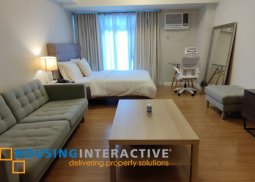 fully furnished studio unit for lease in verve residences
