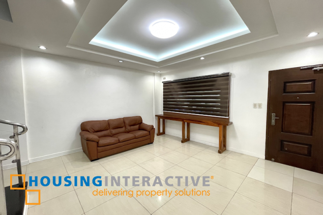 semi furnished 3 storey townhouse for sale in scout area brgy. sacred heart, quezon city