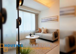 fully furnished 2br unit with parking for lease in one rockwell