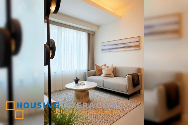 fully furnished 2br unit with parking for lease in one rockwell