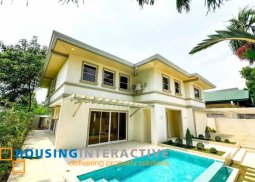 semi furnished newly renovated house 5br with parking for lease in hillsborough alabang village